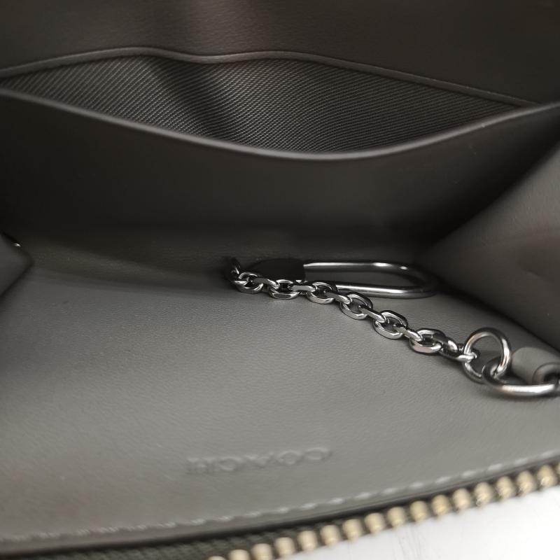 コーチ COACH 財布 コンパクト財布 シグネチャー コインケース カードケース キーケース - 灰 / グレー / gray レディース USED 古着 中古 50164579