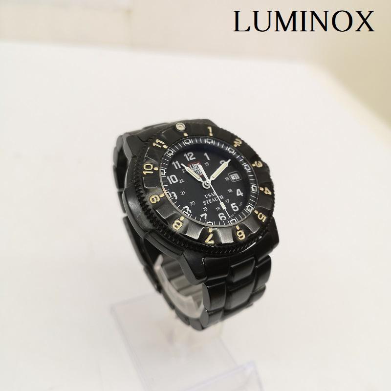 ルミノックス LUMINOX 腕時計 デジタル デジタル 腕時計 USAF STEALTH F-117 NIGHT HAWK ナイトホーク series 3400 - 黒 / ブラック / black メンズ USED 古着 中古 50164581