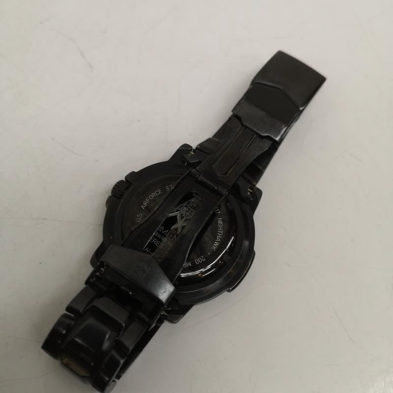 ルミノックス LUMINOX 腕時計 デジタル デジタル 腕時計 USAF STEALTH F-117 NIGHT HAWK ナイトホーク series 3400 - 黒 / ブラック / black メンズ USED 古着 中古 50164581