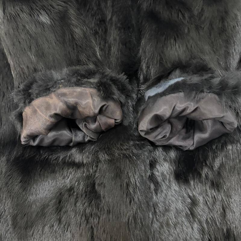 古着 USED コート 毛皮、ファー RABBIT FUR JACKET ラビットファー black KOREA製 - 無地 黒 / ブラック / black レディース USED 古着 中古 50164583
