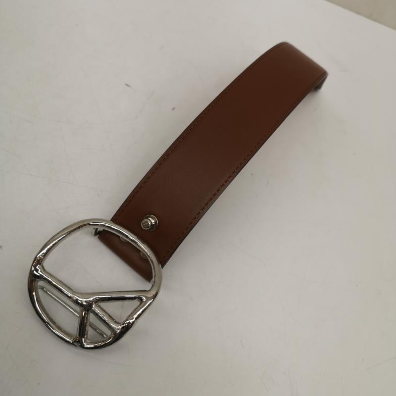 ニードルス Needles アクセサリー ブレスレット、バングル ピース バックル レザー ブレスレット - 茶 / ブラウン / brown メンズ USED 古着 中古 50164584