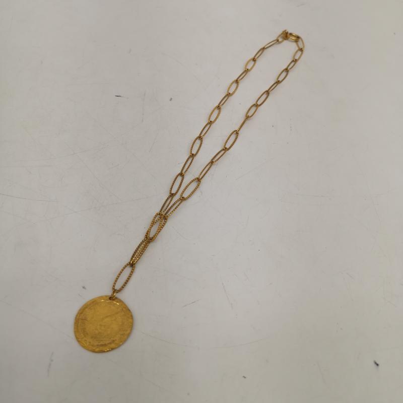 イエナ IENA アクセサリー ネックレス、ペンダント 4CROSSES キャトル クロス コイン ネックレス - 金 / ゴールド / gold color レディース USED 古着 中古 50164587