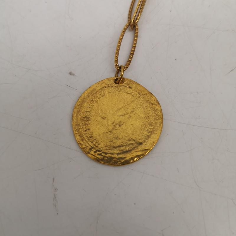 イエナ IENA アクセサリー ネックレス、ペンダント 4CROSSES キャトル クロス コイン ネックレス - 金 / ゴールド / gold color レディース USED 古着 中古 50164587