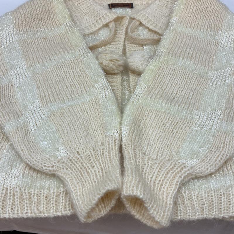 イヴサンローラン Yves Saint Laurent カーディガン 長袖 tricots ラメ チェック ニット カーディガン セーター - レディース USED 古着 中古 50164591