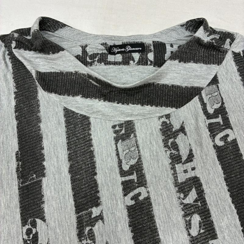 ヒステリックグラマー HYSTERIC GLAMOUR スカート ミニスカート スカル ロゴ ストライプ ライン アシンメトリー スカート 0194CK01 FREE レディース USED 古着 中古 50164594
