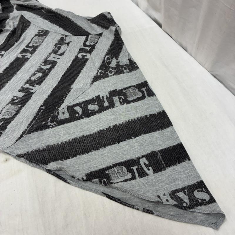 ヒステリックグラマー HYSTERIC GLAMOUR スカート ミニスカート スカル ロゴ ストライプ ライン アシンメトリー スカート 0194CK01 FREE レディース USED 古着 中古 50164594