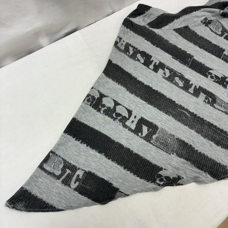 ヒステリックグラマー HYSTERIC GLAMOUR スカート ミニスカート スカル ロゴ ストライプ ライン アシンメトリー スカート 0194CK01 FREE レディース USED 古着 中古 50164594