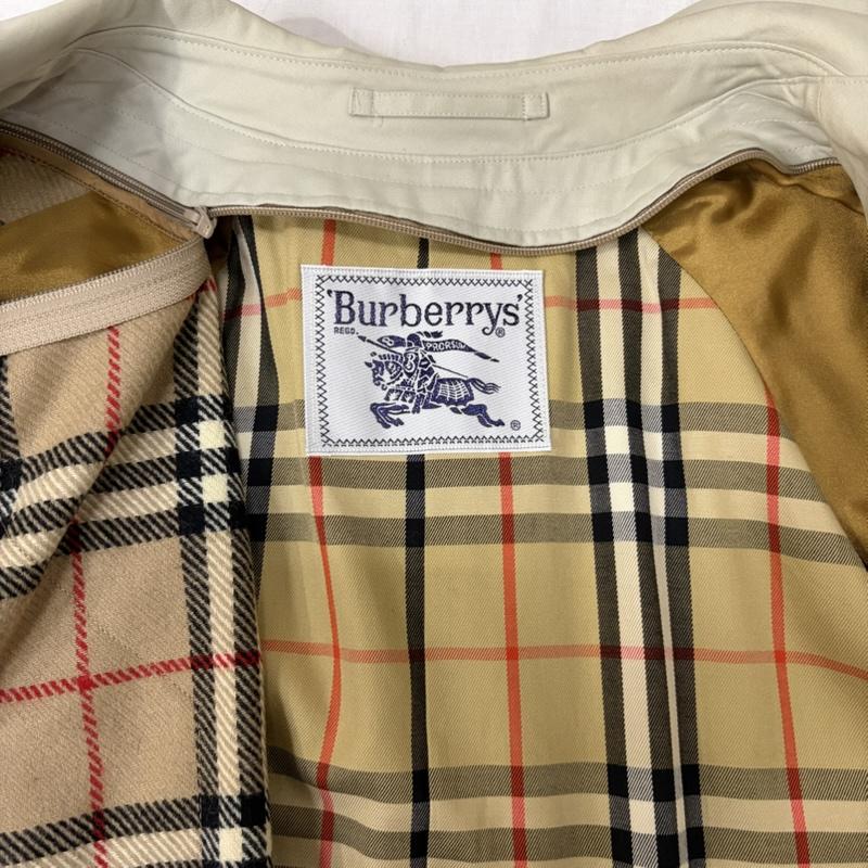 バーバリーズ BURBERRYS コート コート一般 ステンカラーコート チェック柄ライナー付き ライトグレー 7AR - 無地 灰 / グレー / gray レディース USED 古着 中古 50164595