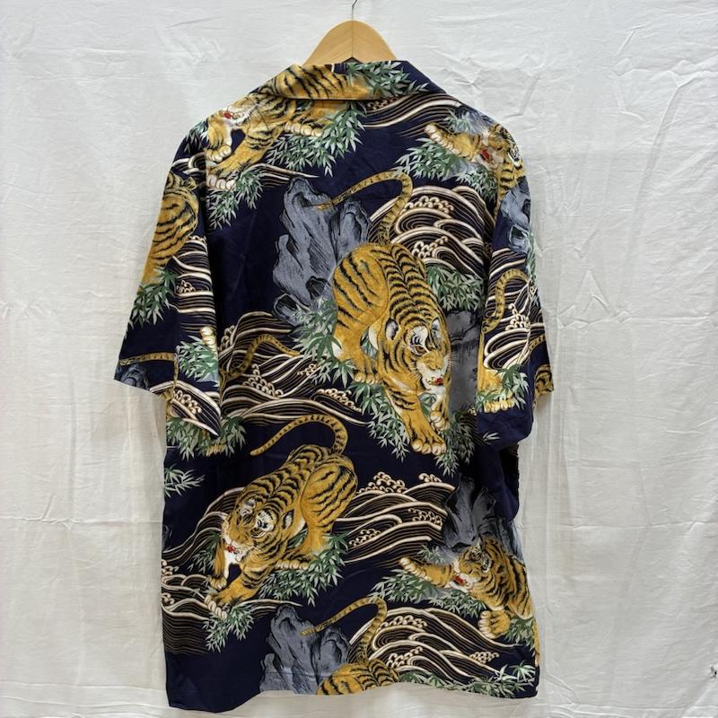 ヴィンテージ VINTAGE シャツ、ブラウス 半袖 Counter Culture カウンターカルチャー 90s USA製 タイガー 虎 和柄 アロハシャツ L メンズ USED 古着 中古 50164596