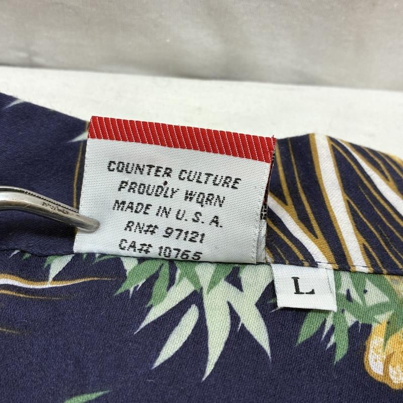 ヴィンテージ VINTAGE シャツ、ブラウス 半袖 Counter Culture カウンターカルチャー 90s USA製 タイガー 虎 和柄 アロハシャツ L メンズ USED 古着 中古 50164596