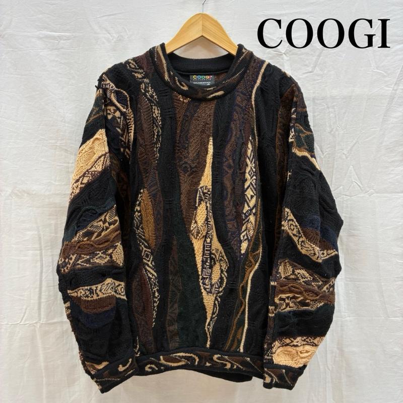 クージ COOGI ニット、セーター 長袖 オーストラリア製 3D ニット プルオーバー セーター XS メンズ USED 古着 中古 50164599