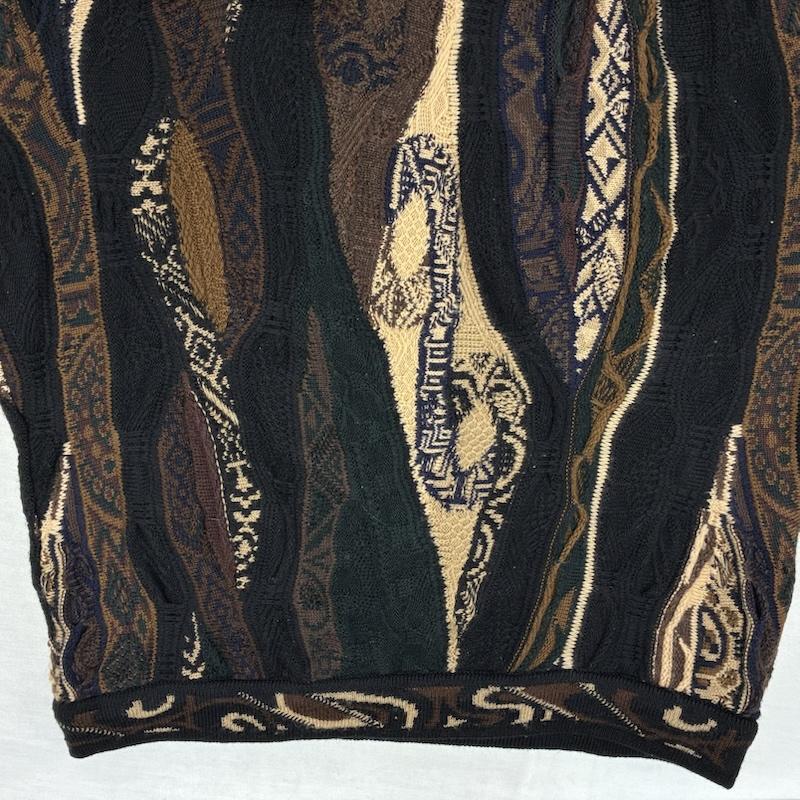 クージ COOGI ニット、セーター 長袖 オーストラリア製 3D ニット プルオーバー セーター XS メンズ USED 古着 中古 50164599