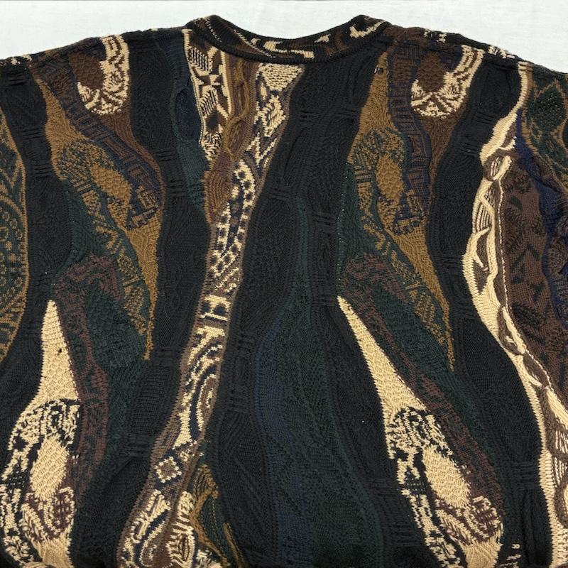 クージ COOGI ニット、セーター 長袖 オーストラリア製 3D ニット プルオーバー セーター XS メンズ USED 古着 中古 50164599