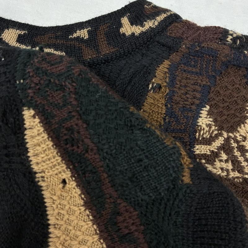 クージ COOGI ニット、セーター 長袖 オーストラリア製 3D ニット プルオーバー セーター XS メンズ USED 古着 中古 50164599