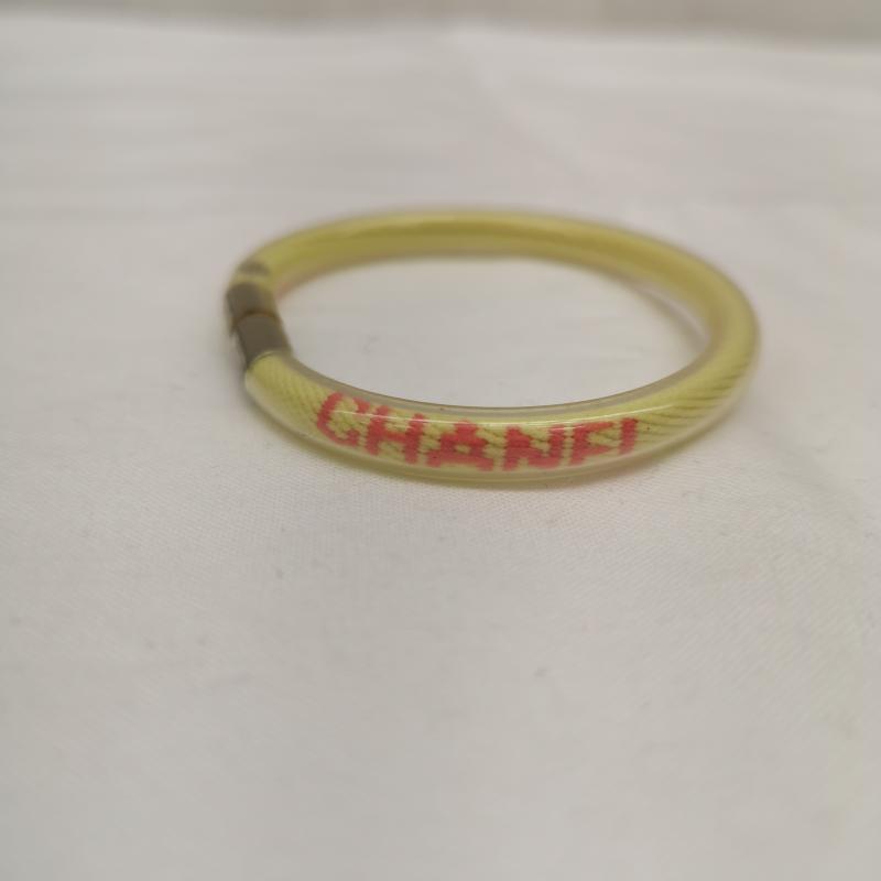 シャネル CHANEL アクセサリー ブレスレット、バングル ブレスレット スポーツライン ロゴ チューブバングル 00T - 黄 / イエロー / yellow レディース USED 古着 中古 50164604