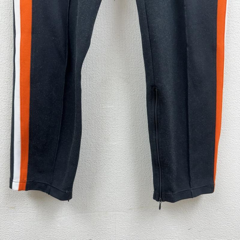 プーマ PUMA パンツ スラックス 日本製 センターシーム ピンタック 裾ジップ サイドライン トラックパンツ D-OS-1352 黒 / ブラック / black メンズ USED 古着 中古 50164615