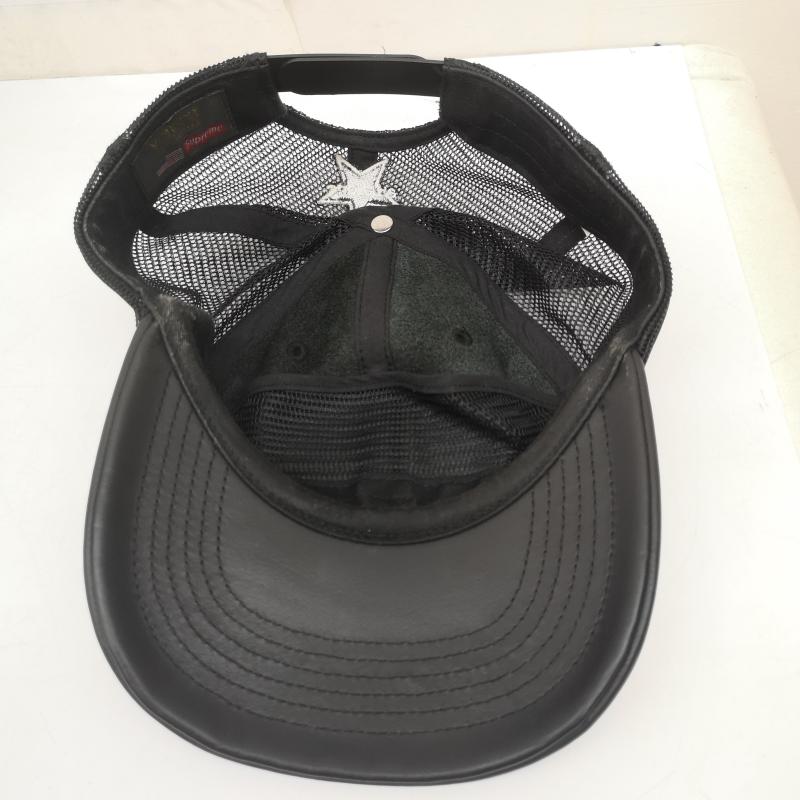 シュプリーム Supreme 帽子 キャップ Vanson Leathers Mesh Back cap レザー メッシュ キャップ - 黒 / ブラック / black メンズ USED 古着 中古 50164617