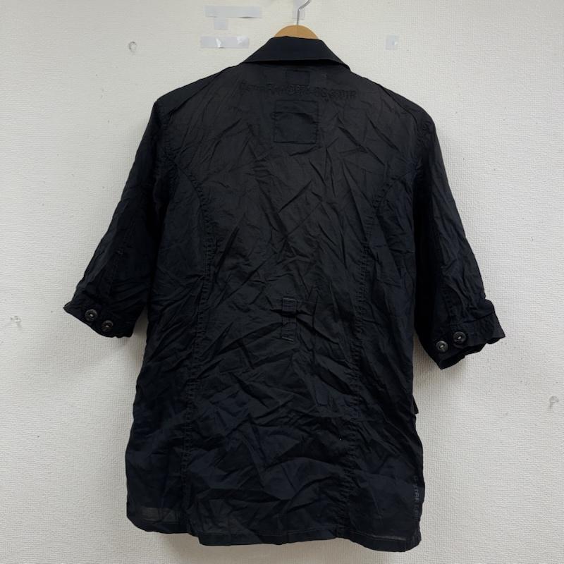 ジースターロゥ G-STAR RAW シャツ、ブラウス 半袖 ミリタリーテイスト ギミック フラップ ポケット 半袖 シャツ GS3301 M 黒 / ブラック / black メンズ USED 古着 中古 50164618