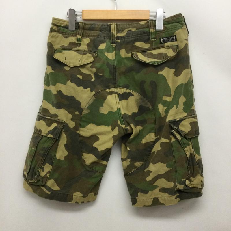 アベイシングエイプ A BATHING APE パンツ ショートパンツ a bathing ape ハーフパンツカーゴ 迷彩 S カモフラージュ柄・迷彩 カーキ / カーキ / khaki メンズ USED 古着 中古 50164619