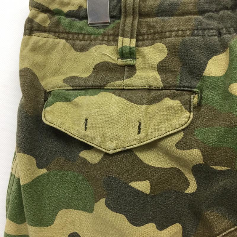 アベイシングエイプ A BATHING APE パンツ ショートパンツ a bathing ape ハーフパンツカーゴ 迷彩 S カモフラージュ柄・迷彩 カーキ / カーキ / khaki メンズ USED 古着 中古 50164619
