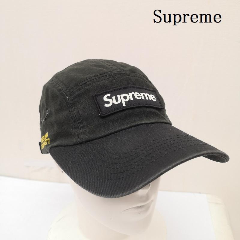 シュプリーム Supreme 帽子 キャップ 21ss Military Camp Cap ミリタリー キャンプ キャップ - 黒 / ブラック / black メンズ USED 古着 中古 50164620