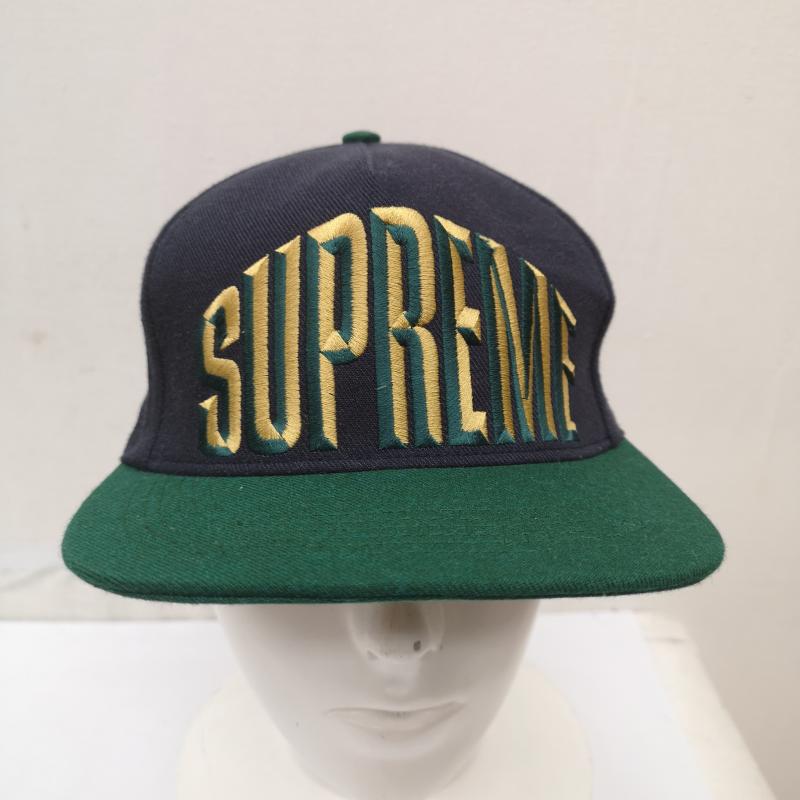 シュプリーム Supreme 帽子 キャップ 12AW Bevelled Logo 5-Panel ロゴ キャップ - 紺 / ネイビー / navy メンズ USED 古着 中古 50164622