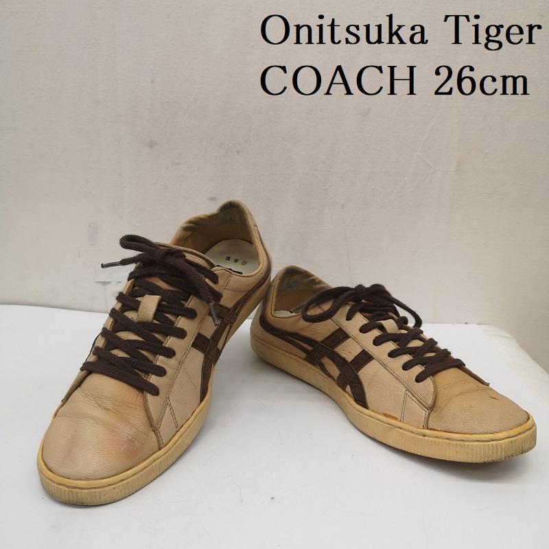 オニツカタイガー ONITSUKA TIGER スニーカー スニーカー COACH FABRE DELUXE TH4E3L レザー スニーカー 26.0cm メンズ USED 古着 中古 50164625
