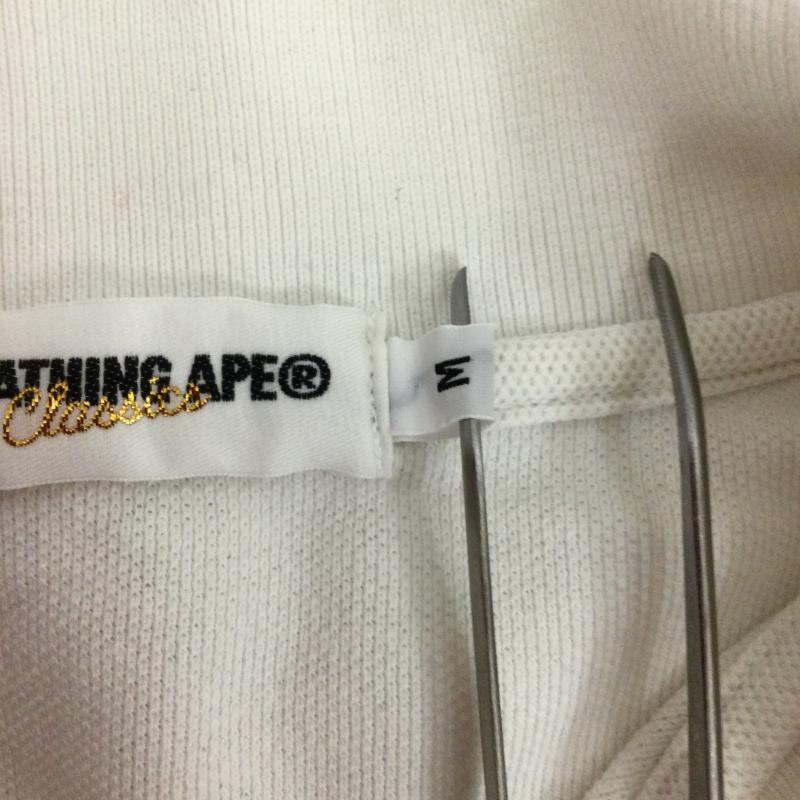 アベイシングエイプ A BATHING APE ポロシャツ 半袖 a bathing ape ポロシャツ　ワンポイント M ワンポイント 白 / ホワイト / white メンズ USED 古着 中古 50164626