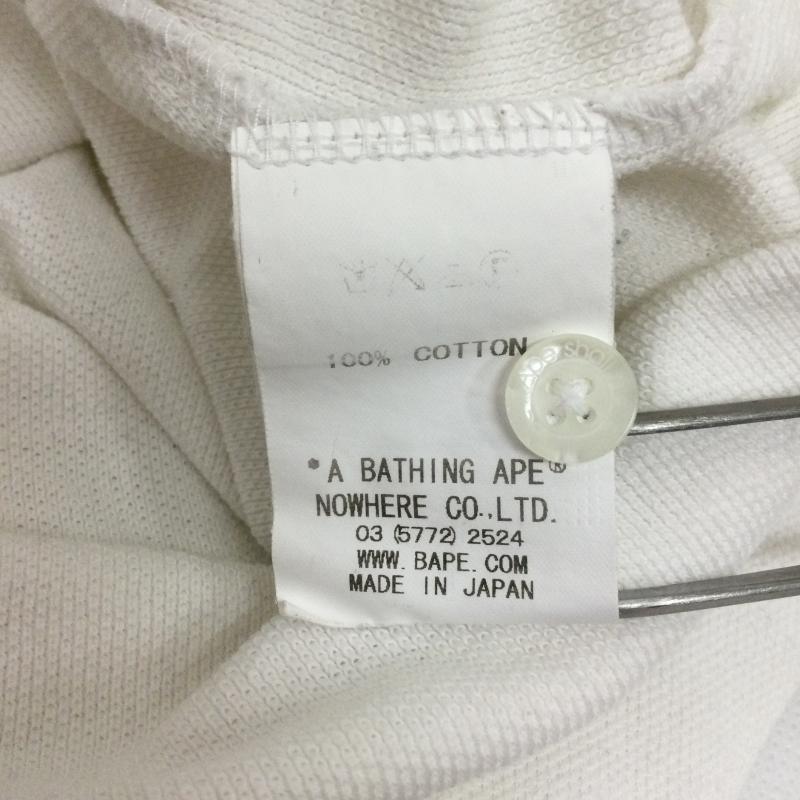 アベイシングエイプ A BATHING APE ポロシャツ 半袖 a bathing ape ポロシャツ　ワンポイント M ワンポイント 白 / ホワイト / white メンズ USED 古着 中古 50164626