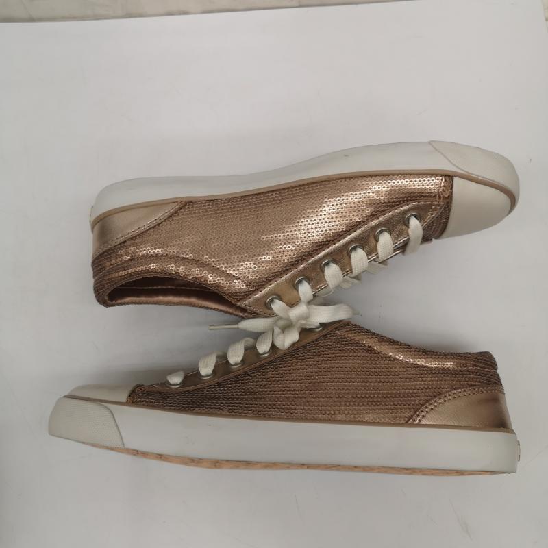 コーチ COACH スニーカー スニーカー シークイン スパンコール メタリック スニーカー Q1308 25.5cm レディース USED 古着 中古 50164628