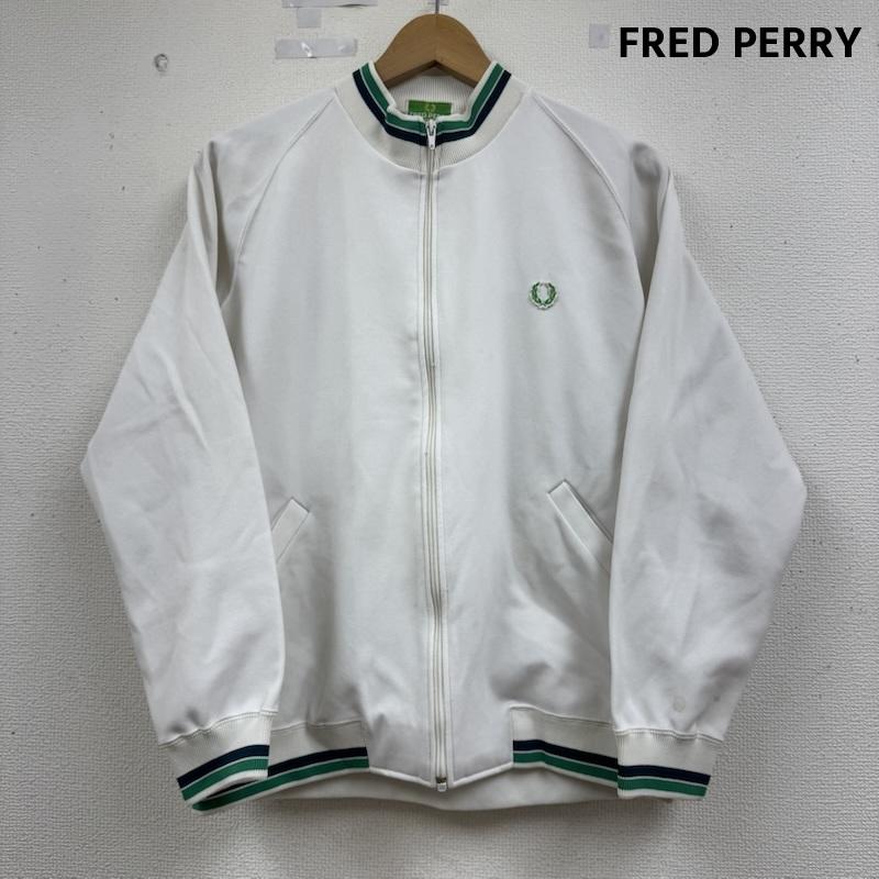 フレッドペリー FRED PERRY ジャケット、上着 ジャンパー、ブルゾン 月桂樹 ローレルリース ワッペン刺繍 ジャージ トラックジャケット M 白 / ホワイト / white メンズ USED 古着 中古 50164633