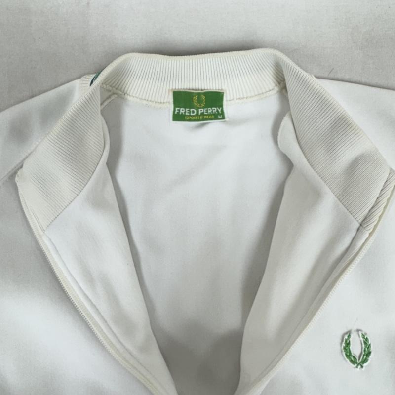 フレッドペリー FRED PERRY ジャケット、上着 ジャンパー、ブルゾン 月桂樹 ローレルリース ワッペン刺繍 ジャージ トラックジャケット M 白 / ホワイト / white メンズ USED 古着 中古 50164633