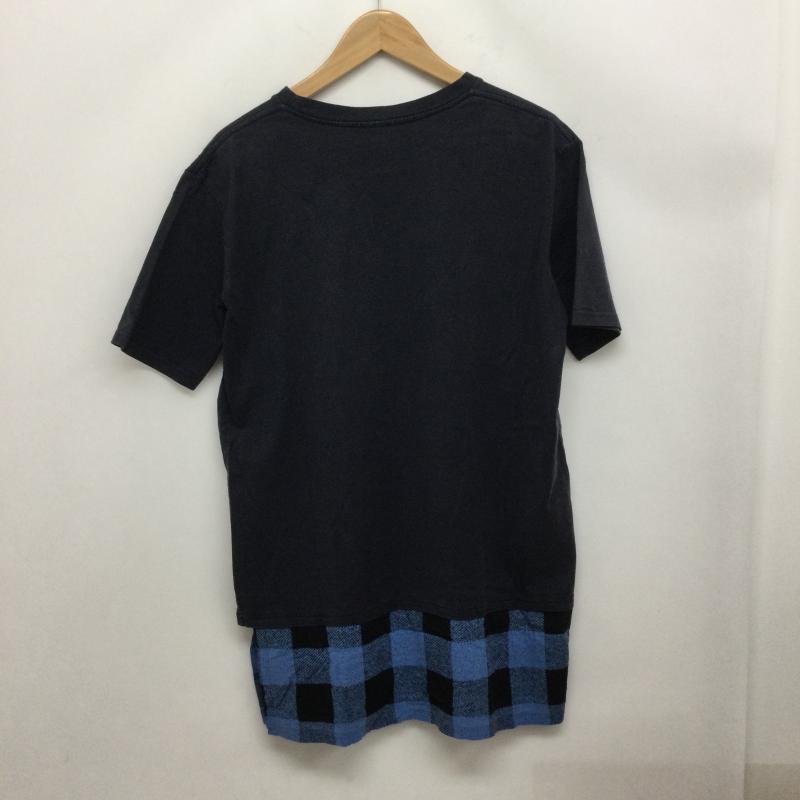 ナンバーナイン NUMBER (N)INE Tシャツ 半袖 ナンバーナイン Tシャツ レイヤード　チェック 2 チェック 紺 / ネイビー / navy メンズ USED 古着 中古 50164636