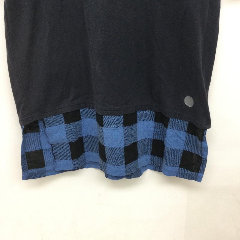 ナンバーナイン NUMBER (N)INE Tシャツ 半袖 ナンバーナイン Tシャツ レイヤード　チェック 2 チェック 紺 / ネイビー / navy メンズ USED 古着 中古 50164636