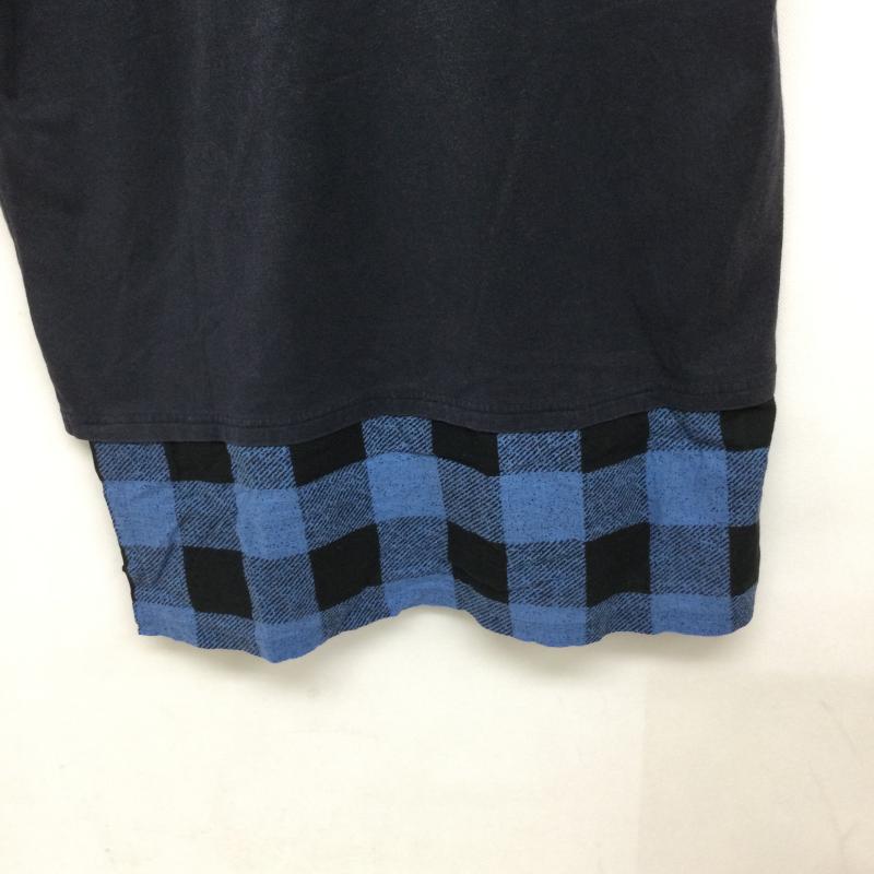 ナンバーナイン NUMBER (N)INE Tシャツ 半袖 ナンバーナイン Tシャツ レイヤード　チェック 2 チェック 紺 / ネイビー / navy メンズ USED 古着 中古 50164636