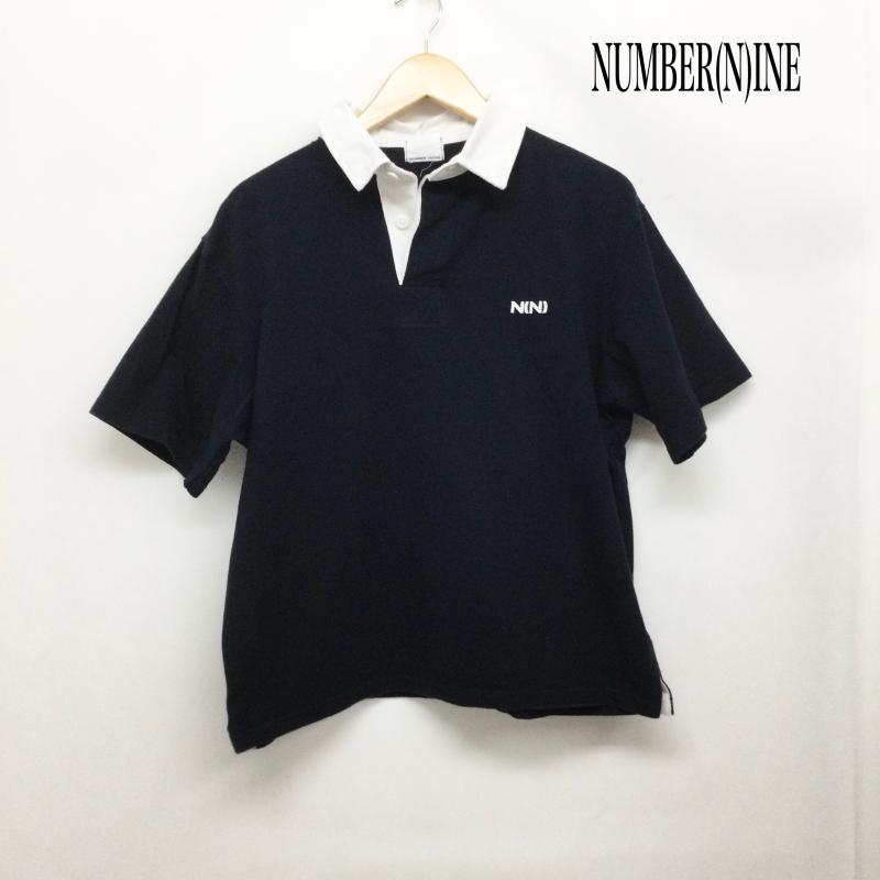 ナンバーナイン NUMBER (N)INE ポロシャツ 半袖 ナンバーナイン ポロシャツ　ラガーシャツ　ワンポイント 1 ワンポイント 紺 / ネイビー / navy メンズ USED 古着 中古 50164638