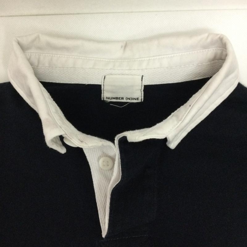 ナンバーナイン NUMBER (N)INE ポロシャツ 半袖 ナンバーナイン ポロシャツ　ラガーシャツ　ワンポイント 1 ワンポイント 紺 / ネイビー / navy メンズ USED 古着 中古 50164638