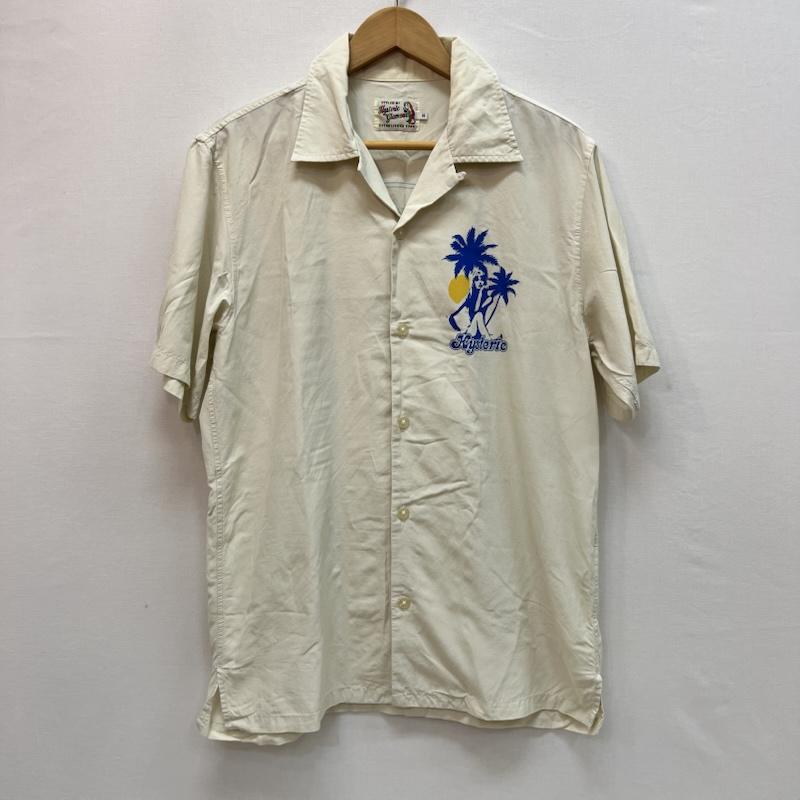 ヒステリックグラマー HYSTERIC GLAMOUR シャツ、ブラウス 半袖 ヒスガール オープンカラーシャツ アロハ 02191AH09 M アイボリー / アイボリー / メンズ USED 古着 中古 50164642