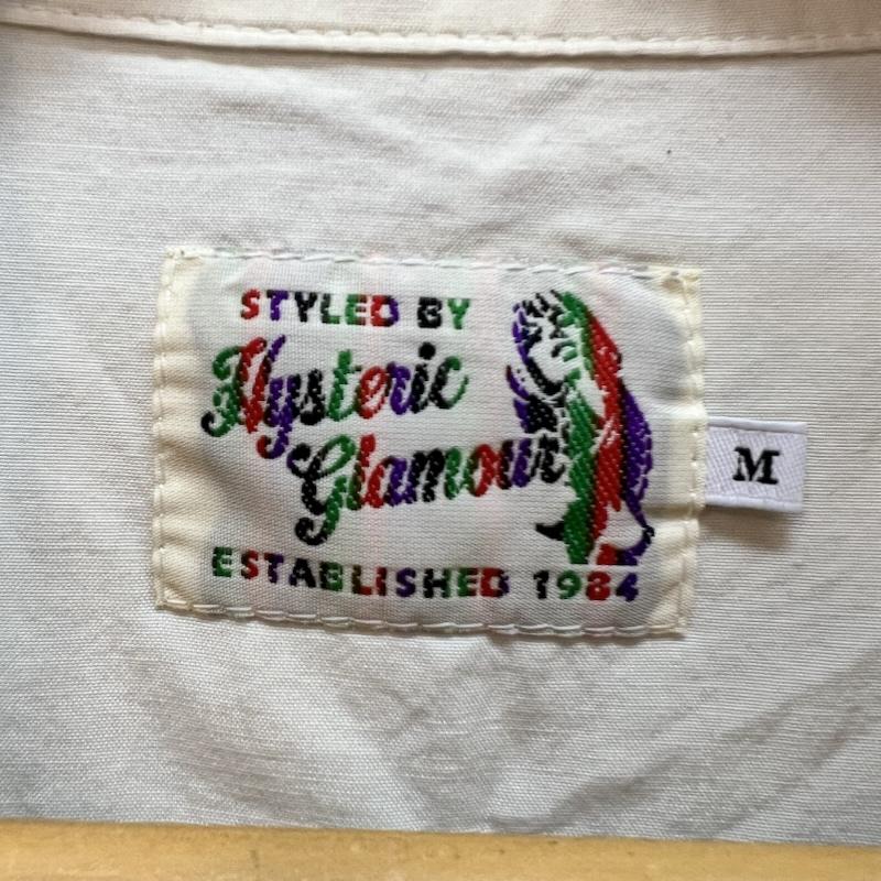 ヒステリックグラマー HYSTERIC GLAMOUR シャツ、ブラウス 半袖 ヒスガール オープンカラーシャツ アロハ 02191AH09 M アイボリー / アイボリー / メンズ USED 古着 中古 50164642