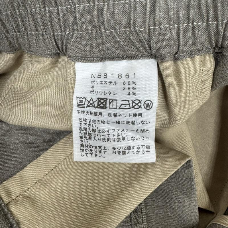 ザノースフェイス THE NORTH FACE パンツ スラックス ウール ウェビングベルト テーパード スラックス NB81861 M ベージュ / ベージュ / beige メンズ USED 古着 中古 50164648