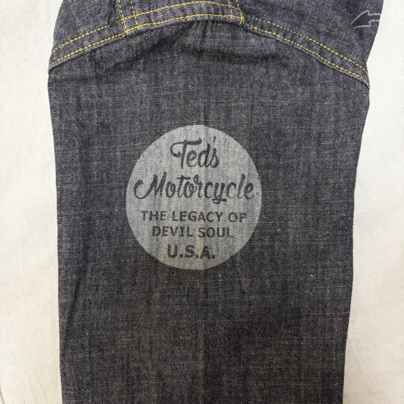 テッドマン TEDMAN シャツ、ブラウス 長袖 TED COMPANY 両面プリント長袖シャツ シャンブレーシャツ ワークシャツ indigo blue S S プリント インディゴ / インディゴ / Indigo メンズ USED 古着 中古 50164649