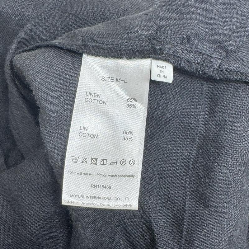 古着 USED ワンピース ロングスカート 萌 MOYURU アシンメトリー 変形 ワイドシルエット RN115468 長袖ワンピース L 黒 / ブラック / black レディース USED 古着 中古 50164653