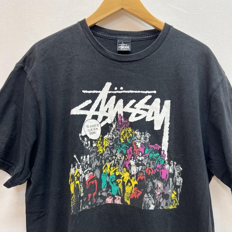 ステューシー STUSSY Tシャツ 半袖 Beach Mob ビーチ モブ Tシャツ XL 黒 / ブラック / black メンズ USED 古着 中古 50164654