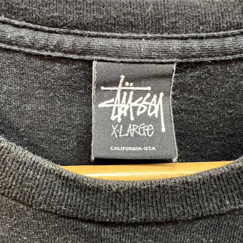 ステューシー STUSSY Tシャツ 半袖 Beach Mob ビーチ モブ Tシャツ XL 黒 / ブラック / black メンズ USED 古着 中古 50164654