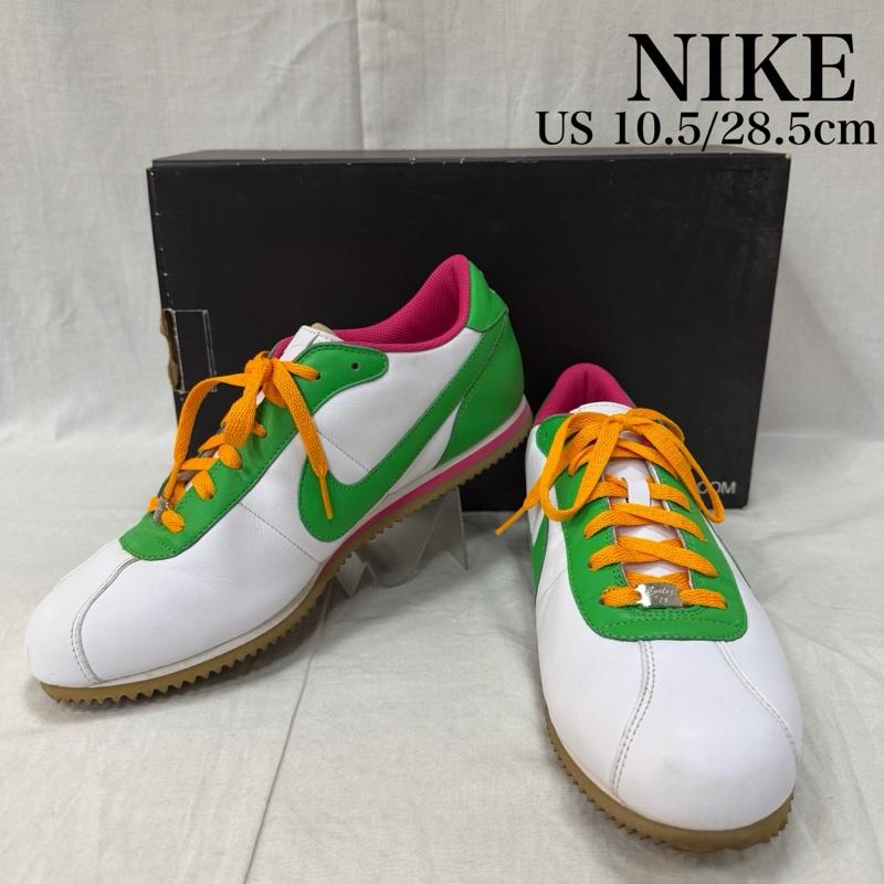 ナイキ NIKE スニーカー スニーカー NIKE ID Cortez コルテッツ US10.5 / 28.5cm US：10.5 ロゴ、文字 白 / ホワイト / white X 桃 / ピンク / pink X 緑 / グリーン / green X 橙 / オレンジ / orange メンズ USED 古着 中古 50164658