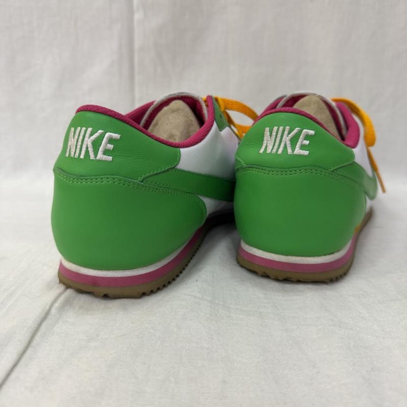 ナイキ NIKE スニーカー スニーカー NIKE ID Cortez コルテッツ US10.5 / 28.5cm US：10.5 ロゴ、文字 白 / ホワイト / white X 桃 / ピンク / pink X 緑 / グリーン / green X 橙 / オレンジ / orange メンズ USED 古着 中古 50164658