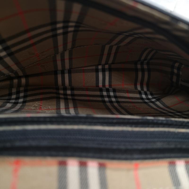 バーバリー BURBERRY ショルダーバッグ ショルダーバッグ ノバチェック レザー ショルダーバッグ - 黒 / ブラック / black レディース USED 古着 中古 50164666