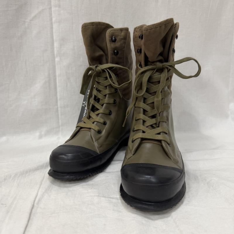 スペルガ SUPERGA ブーツ ショートブーツ SUPERGA×Y s Military Rubber Coating Boots 40(25.5cm) オリーブ×ブラウン US：7.5 無地 オリーブグリーン / オリーブグリーン / X 茶 / ブラウン / brown レディース USED 古着 中古 50164667
