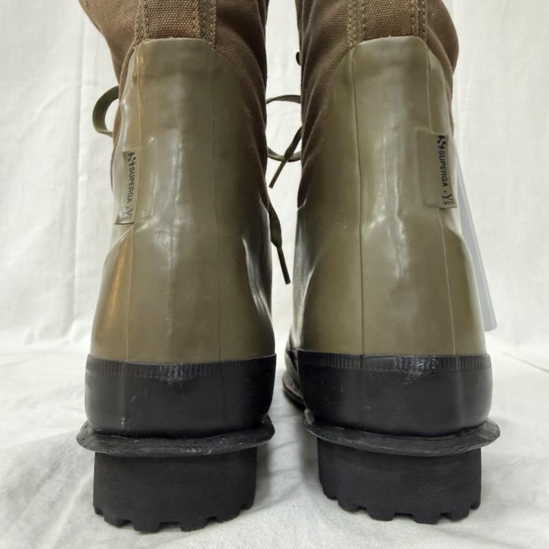 スペルガ SUPERGA ブーツ ショートブーツ SUPERGA×Y s Military Rubber Coating Boots 40(25.5cm) オリーブ×ブラウン US：7.5 無地 オリーブグリーン / オリーブグリーン / X 茶 / ブラウン / brown レディース USED 古着 中古 50164667