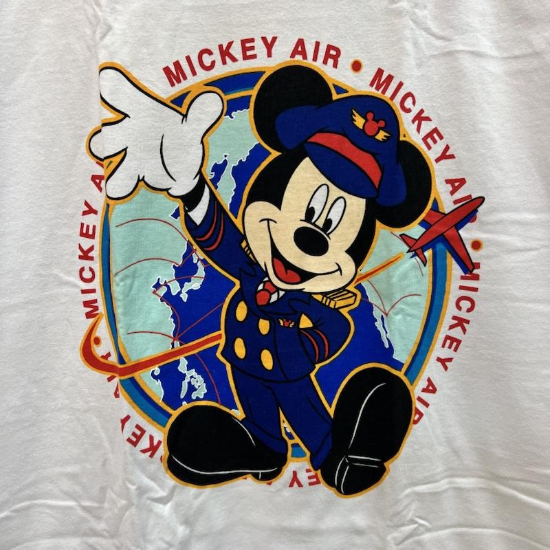 ディズニー Disney Tシャツ 半袖 90s DISNEY ON TOUR MICKEY AIR ヴィンテージ Tシャツ JAL FREE 白 / ホワイト / white メンズ USED 古着 中古 50164669